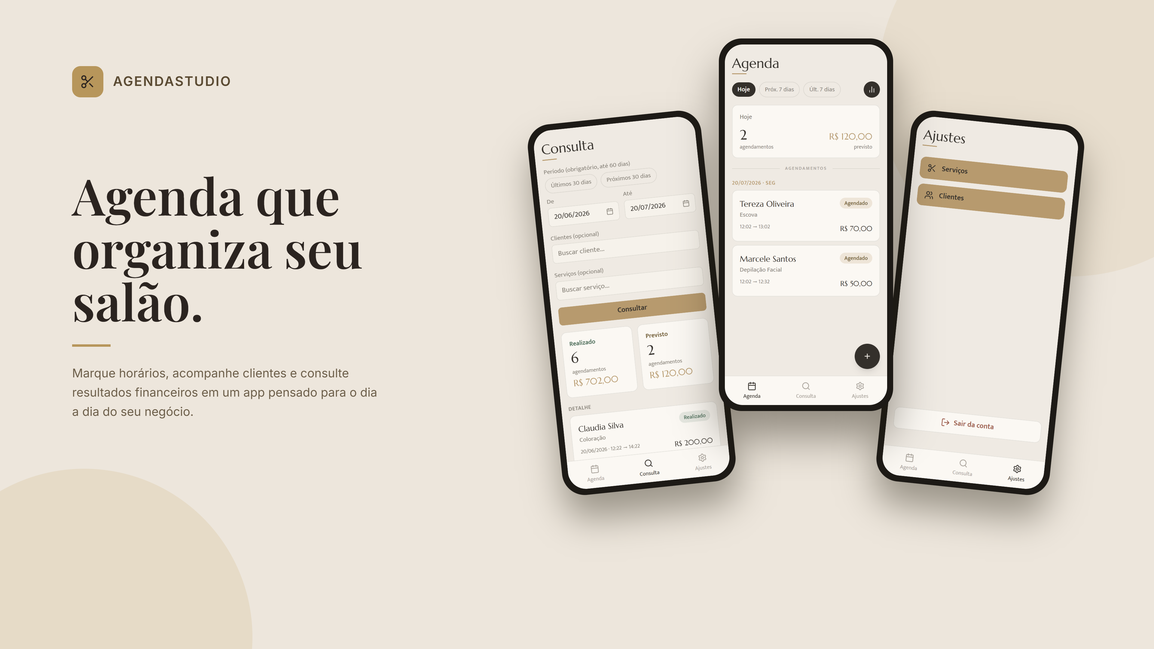 Screenshot do AgendaStudio